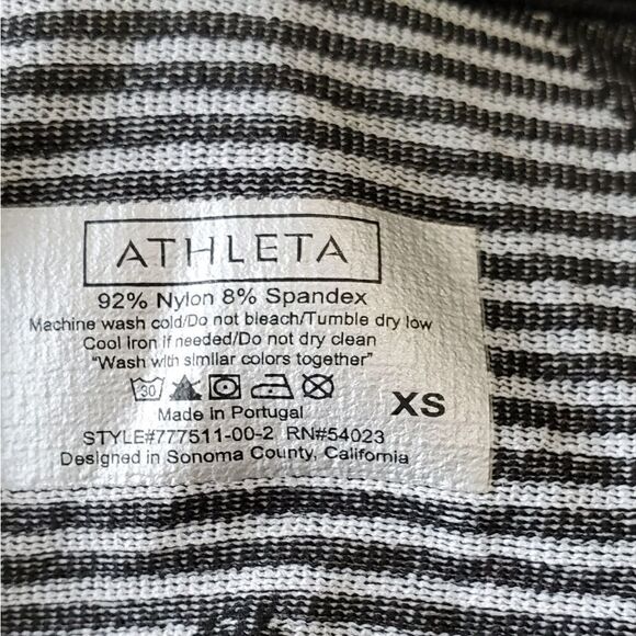Athleta Black & White Knit Tank Top - Picture 3 of 3